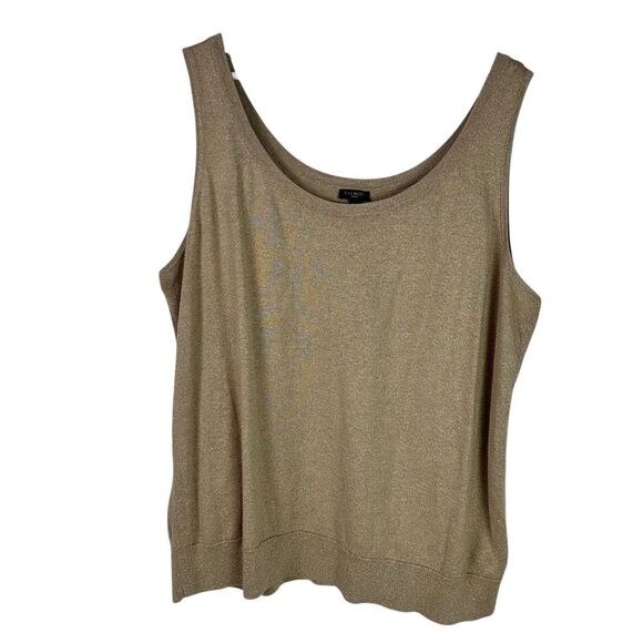 Talbots Gold Shimmer Twin Tank Sweater Set size 2X - Picture 4 of 10